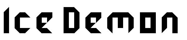 Ice Demon字体