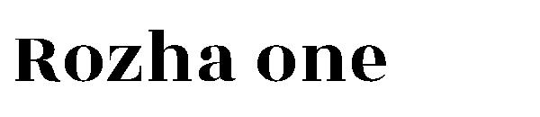 Rozha one字体