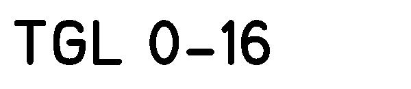 TGL 0-16字体