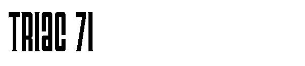 Triac 71字体