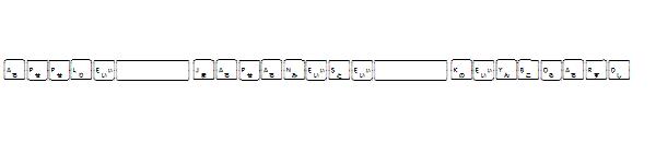 Apple Japanese Keyboard字体