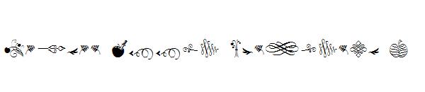 Poison Apple Ornaments 1字体