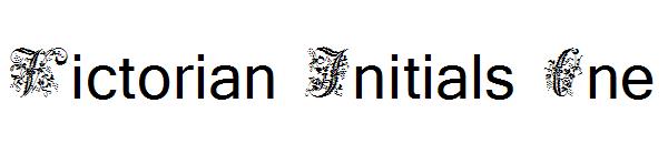 Victorian Initials One字体