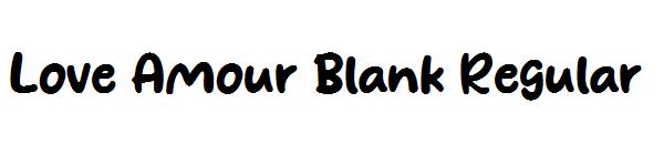 Love Amour Blank Regular字体