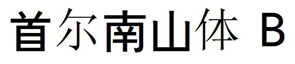 首尔南山体 B字体