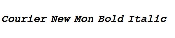 Courier New Mon Bold Italic字体