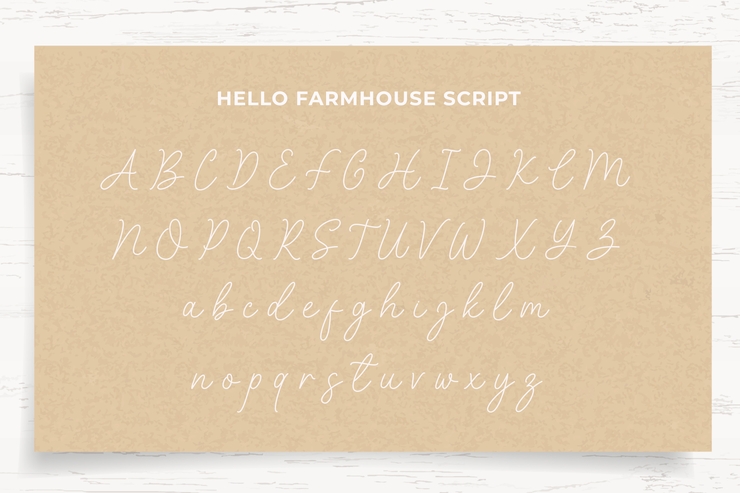 Hello Farmhouse Script 1