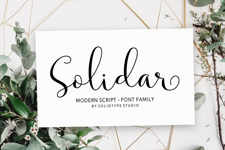 Solidar Script Family 1