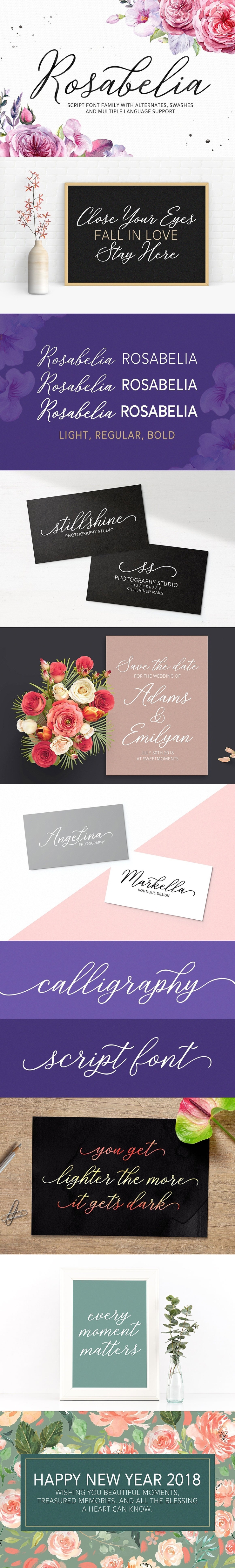 Rosabelia Script Family 1