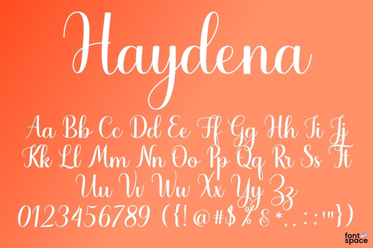 Haydena Script 8
