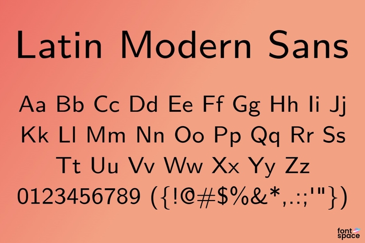 Latin Modern Sans 1