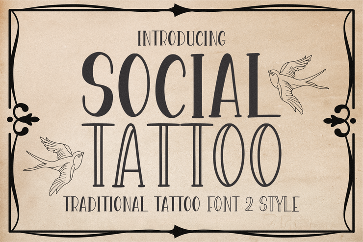 Social Tattoo Outline 1