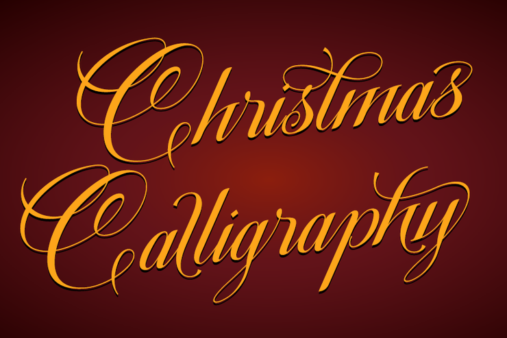 Christmas Calligraphy 1