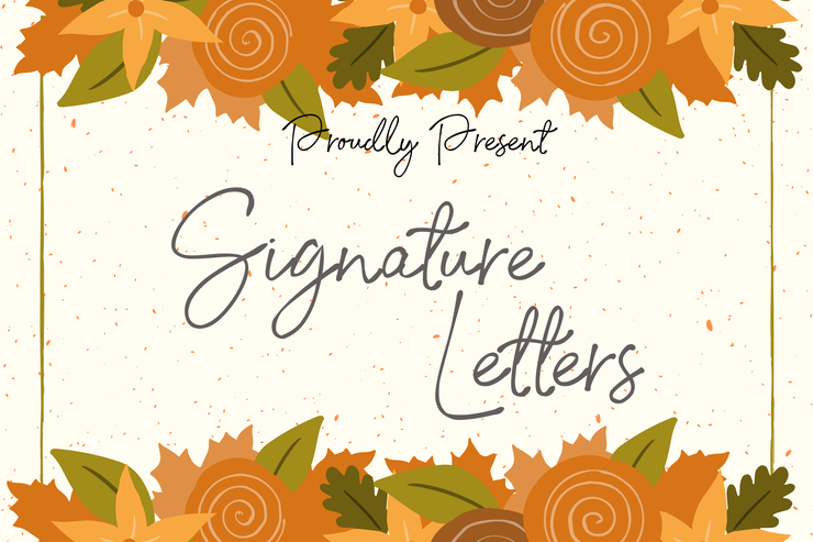 Signature Letters 1