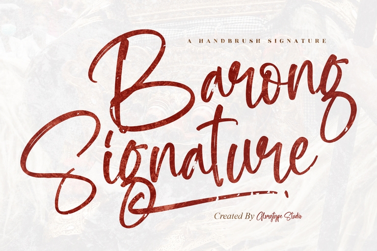 Barong Signature 1