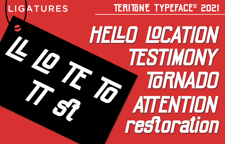 Teritone字体 6