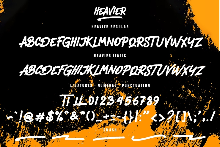 Heavier字体 8