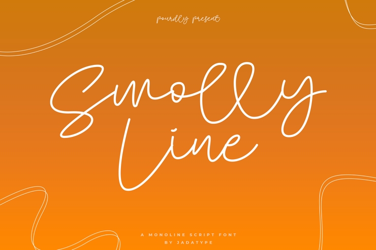 Smolly line字体 1