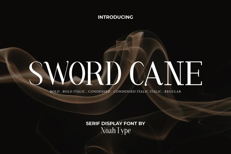 Sword cane字体 1