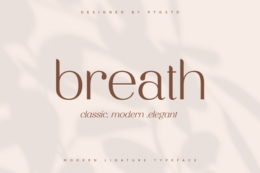 breath字体