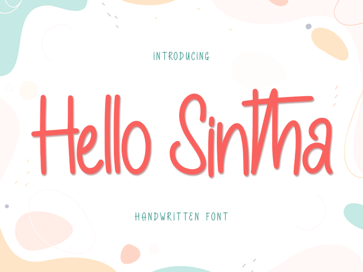Hello sintha字体 1