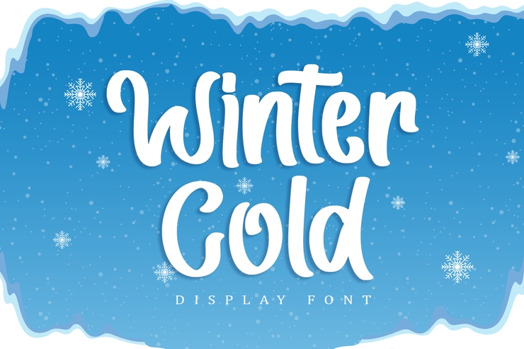 winter cold字体 1
