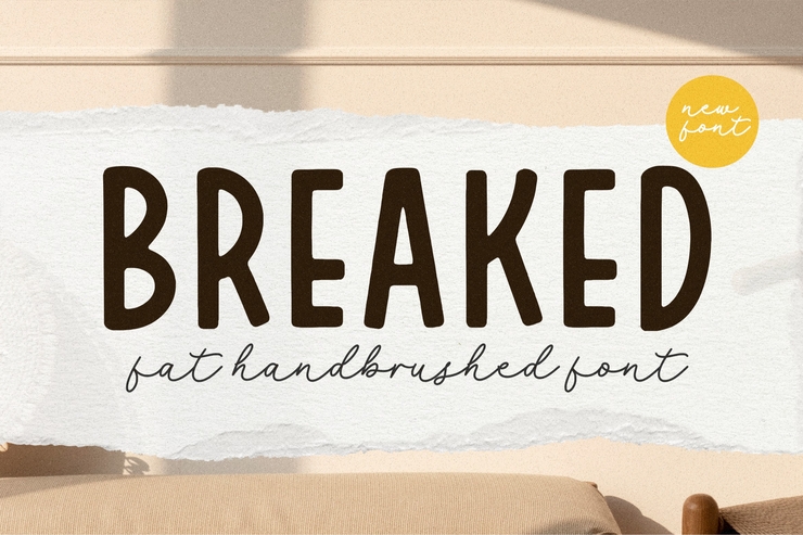 Breaked字体 2