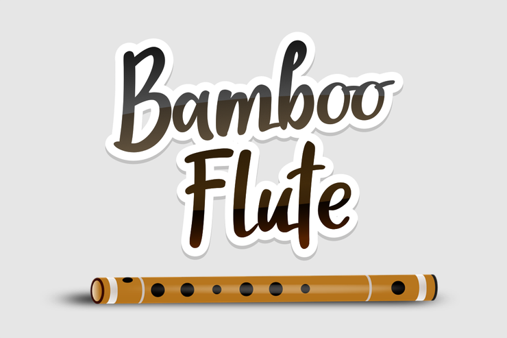 Bamboo flute字体 1