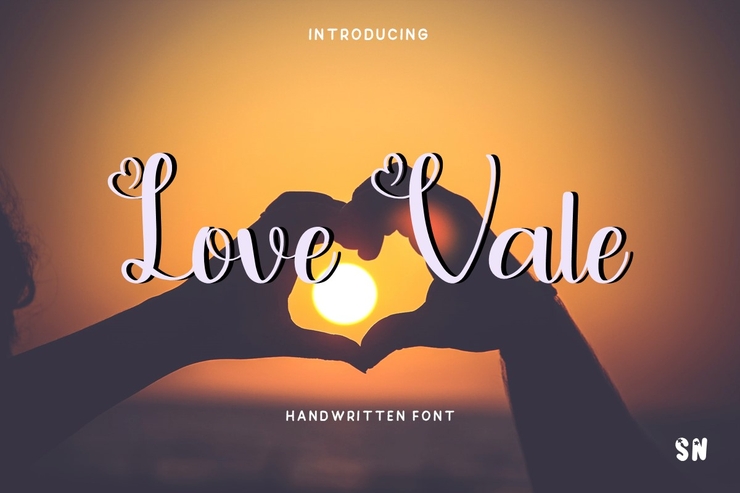 Love vale字体 1
