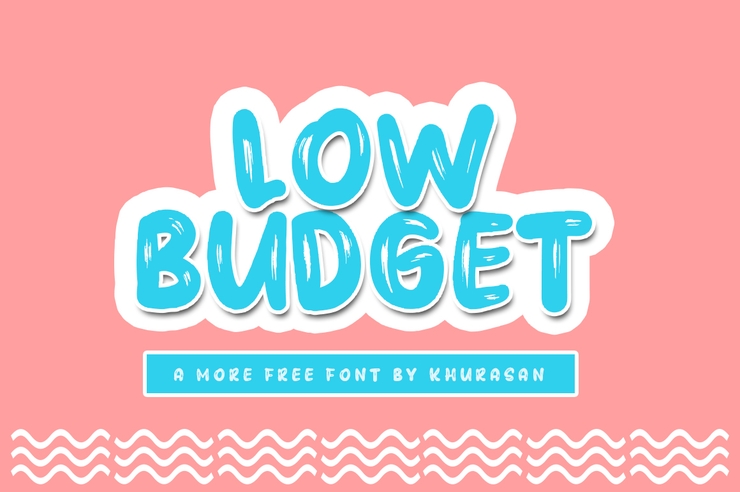 Low budget字体 1
