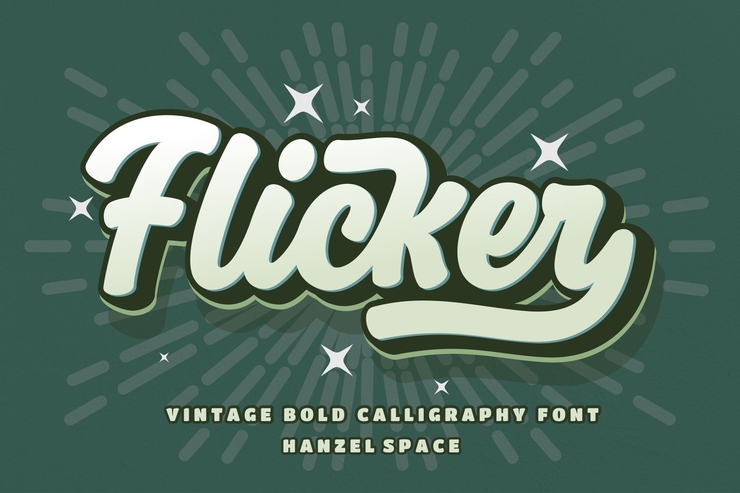 Flicker字体 1