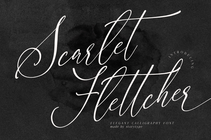 Scarlet flettcher字体 1