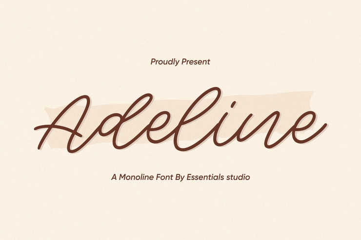 Adeline字体 1