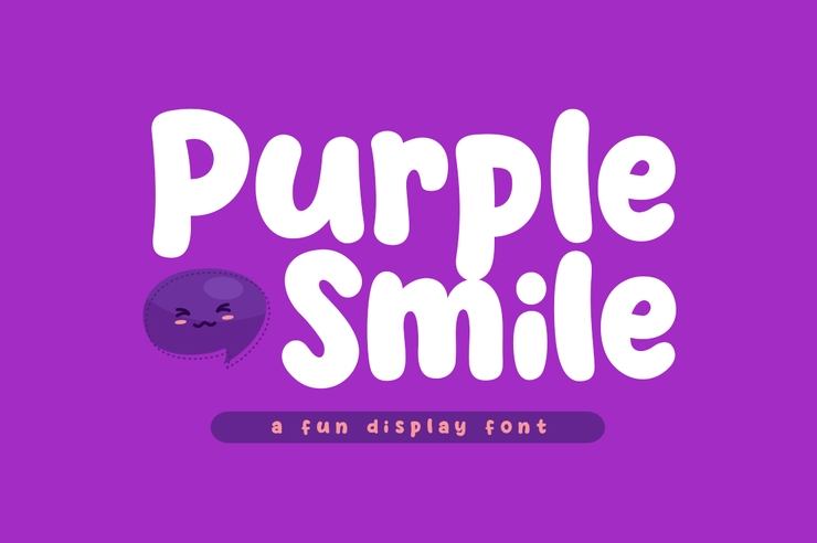 Purple smile字体 1