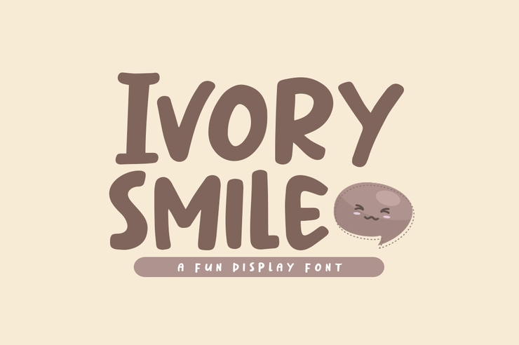Ivory smile字体 1
