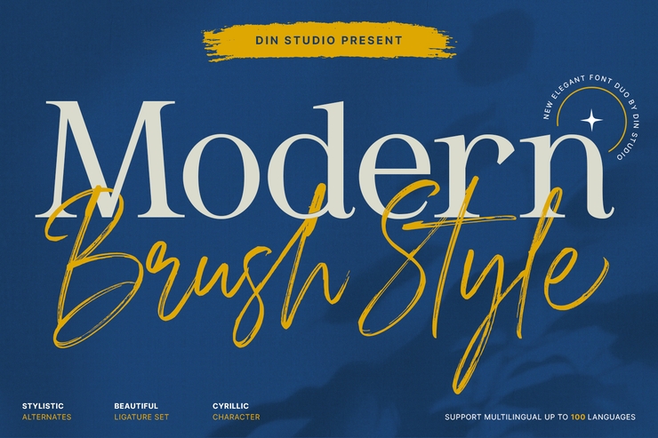 modern brush style serif person 1