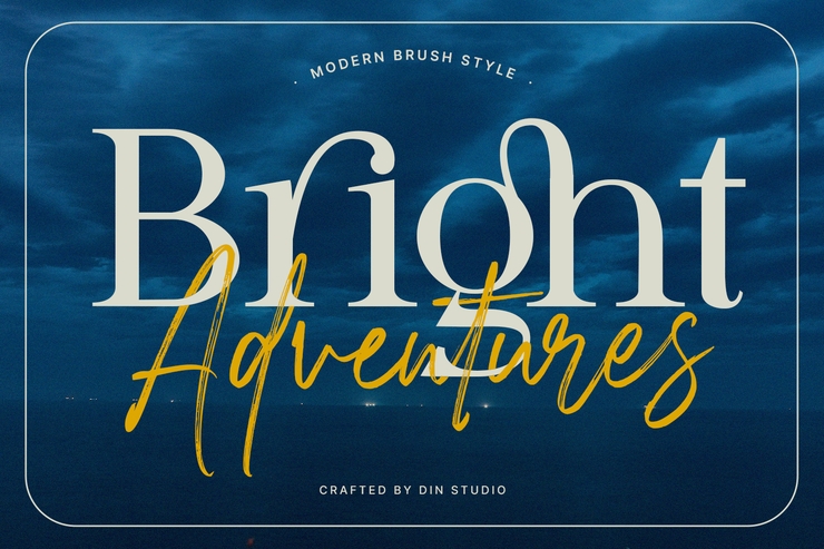 modern brush style serif person 3