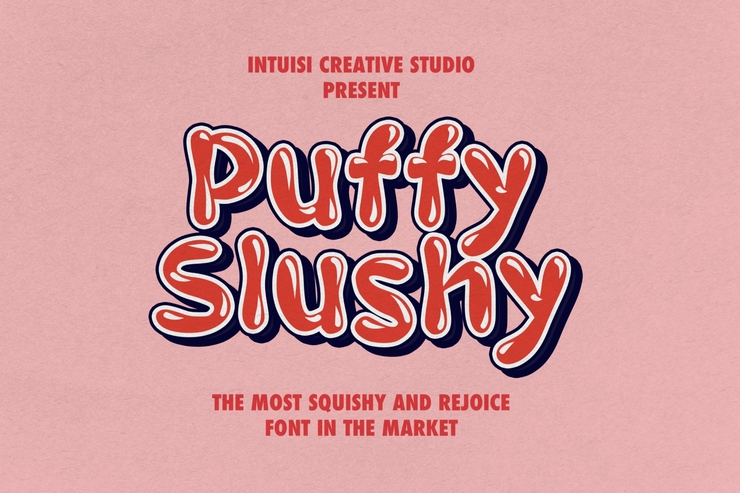 Puffy slushy字体 1