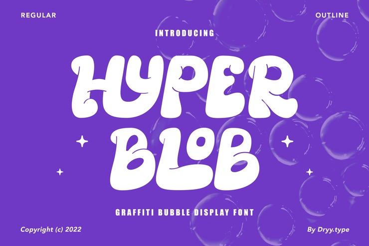 Hyper blob字体 1