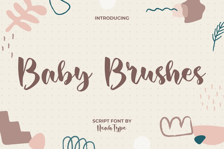 Baby brushes字体 1