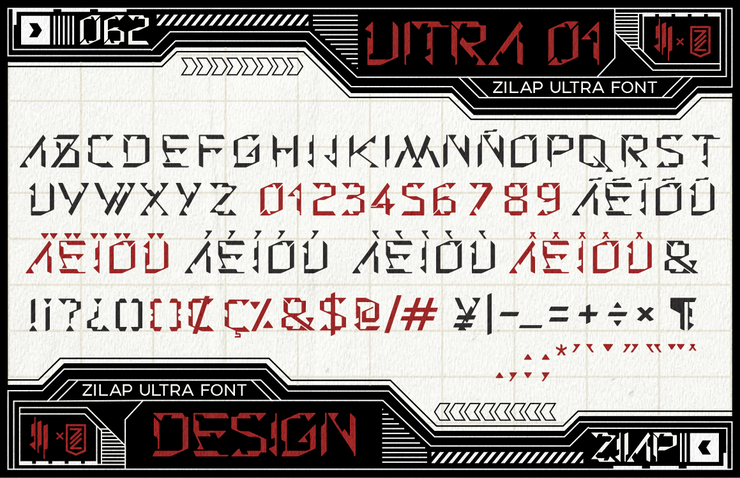 Zilap ultra字体 3