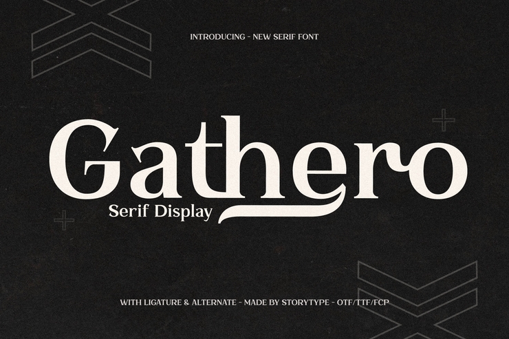 Gathero字体 1