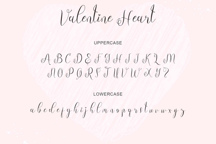 Valentine heart字体 6