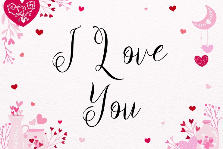 Valentine heart字体 3