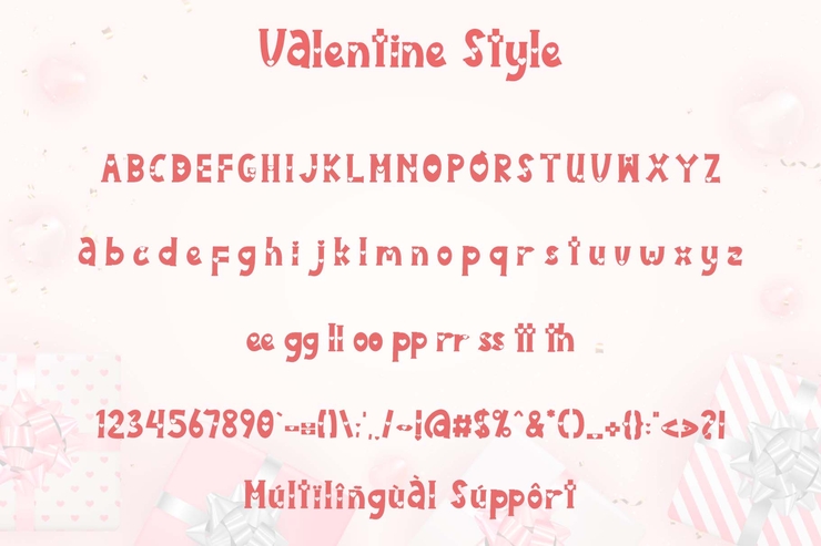 Valentine style字体 6