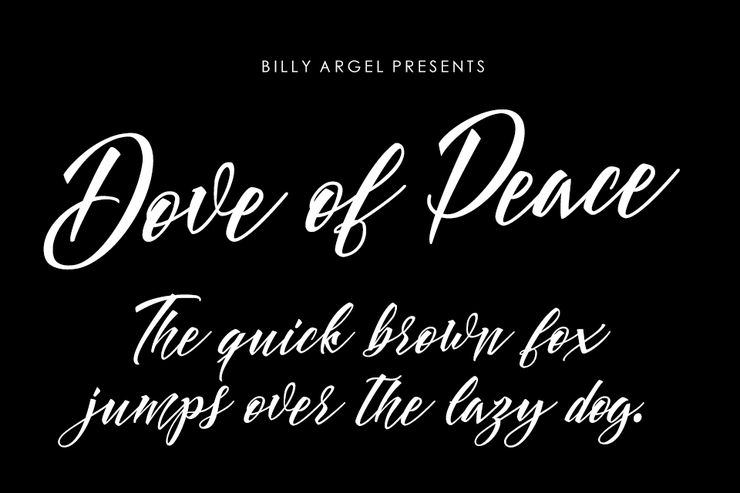 Dove of peace字体 2