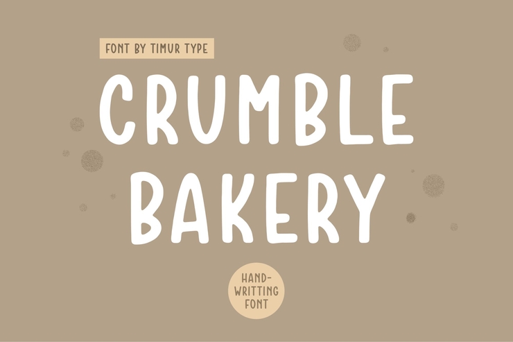 Crumble bakery字体 2