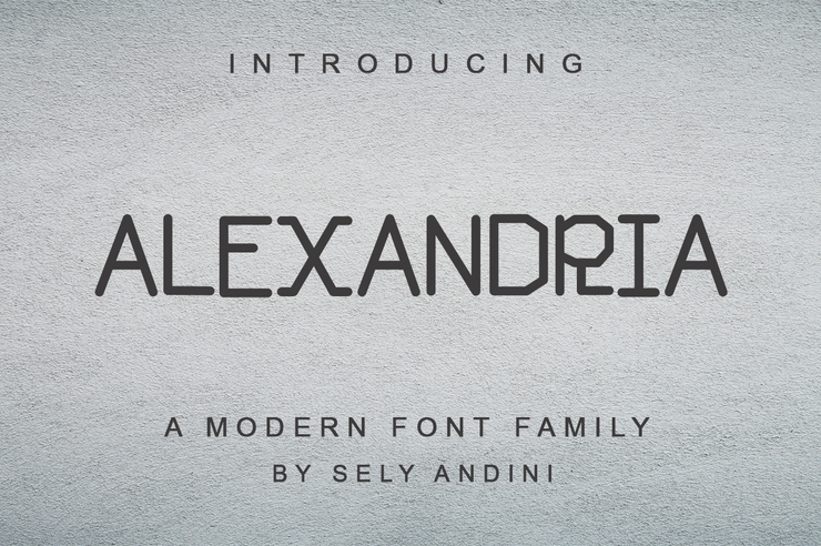 Alexandria字体 2