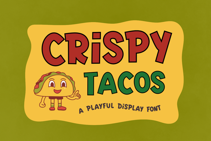 Crispy tacos字体 1