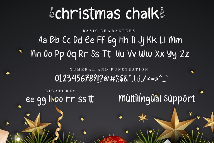 Christmas chalk字体 7